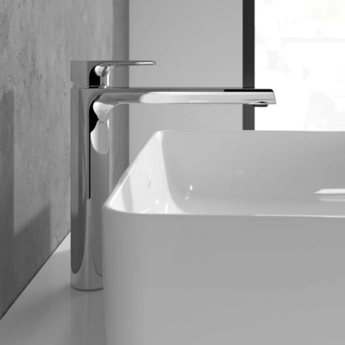 Mitigeur lavabo surélevée Liberty XL sans tirette Chrome