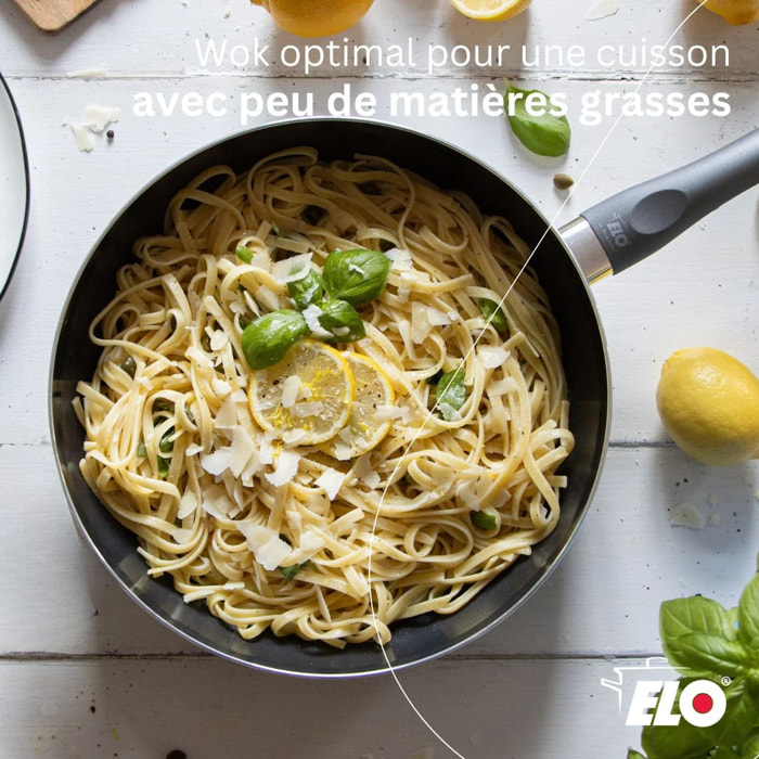 Wok 20 cm antiadhésif sans PFAS Elo Ducato