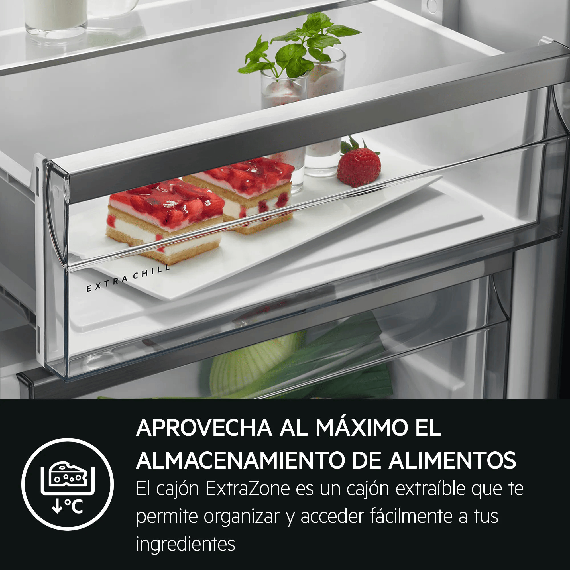 AEG Frigorífico combi de integración Serie 6000 Twintech® No Frost de 177,2 cm NSC6M18FDS | Reacondicionado