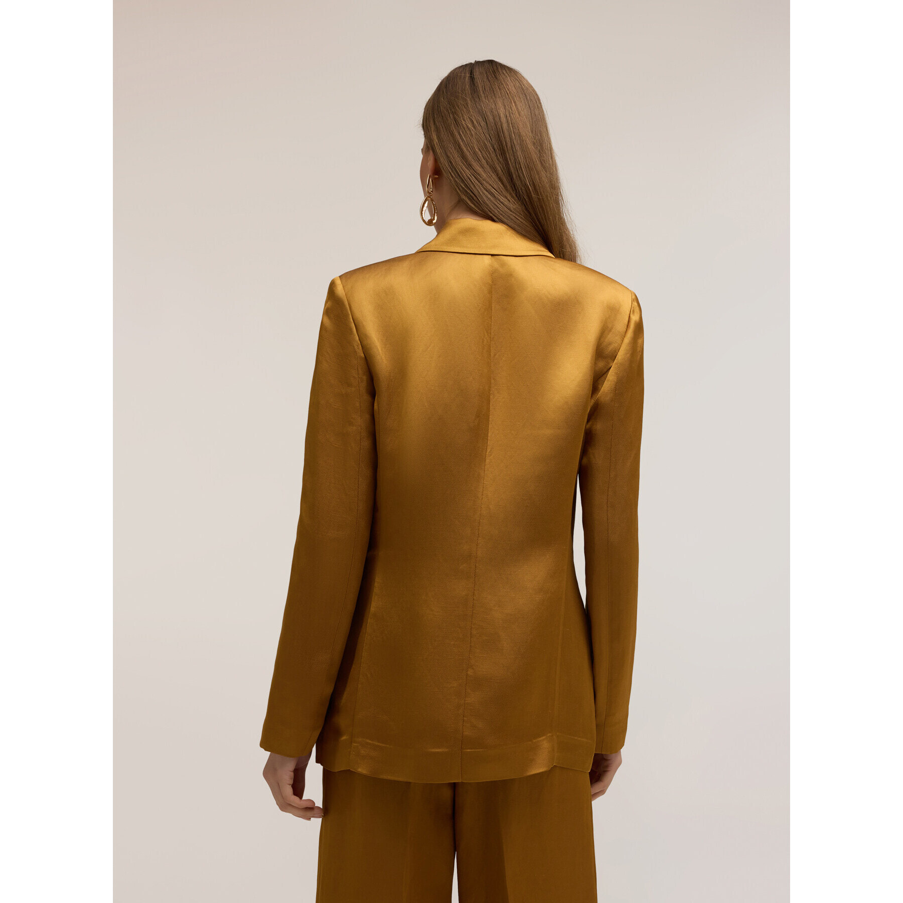 Motivi - Chaqueta estructurada de doble botonadura en mezcla de lino - Amarillo