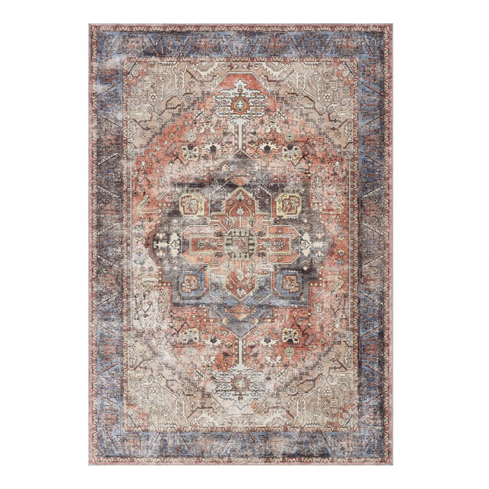 Tapis salon kilim motif oriental, ORIA, tissée et chaleureuse