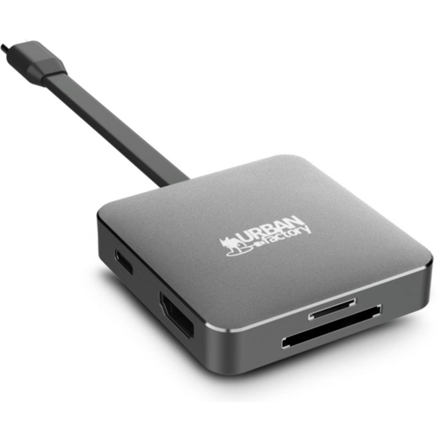 Hub USB C URBAN FACTORY USB-C / Multiports 5 en 1 / 100W