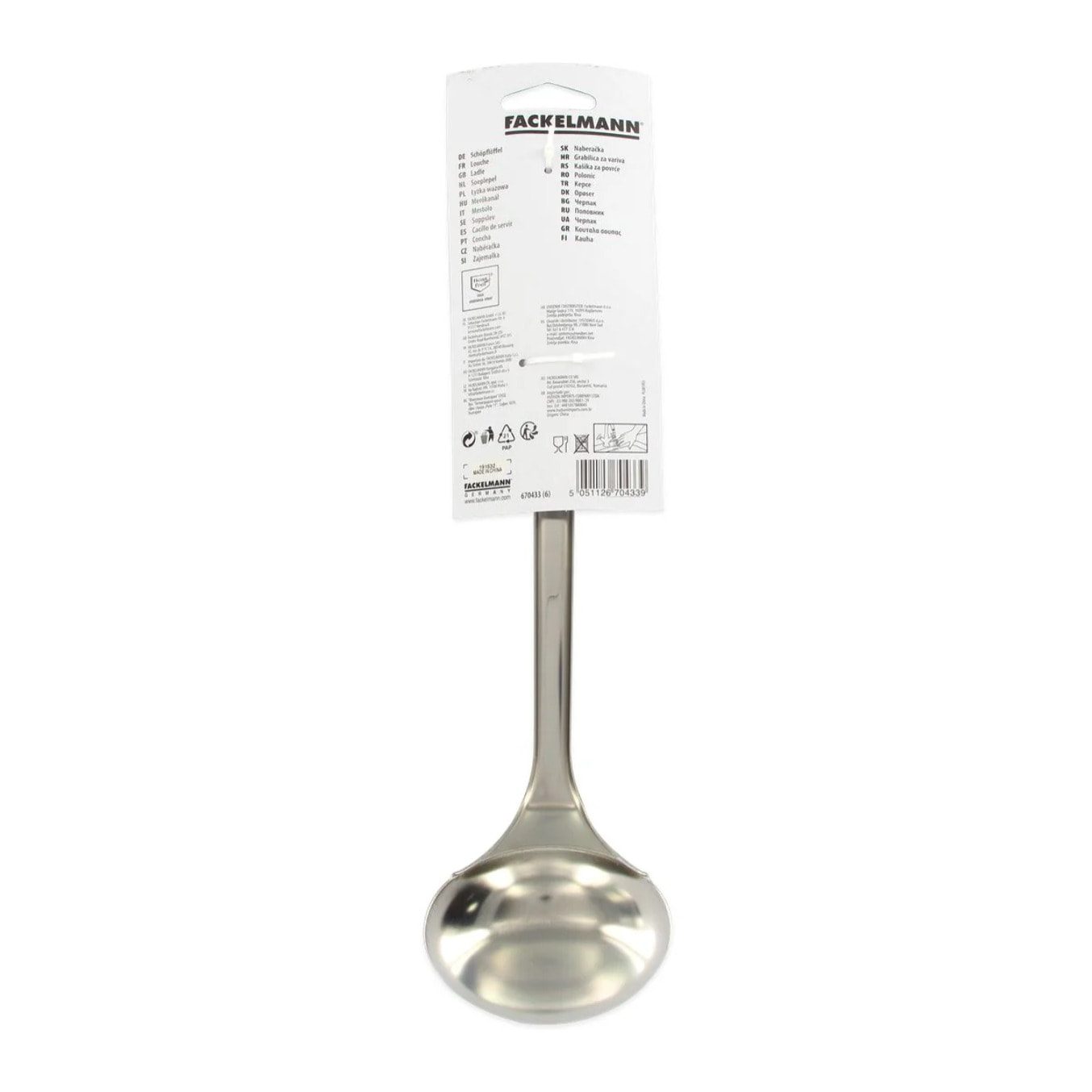 Ensemble de 2 Louches Fackelmann en inox de 32 cm Elemental