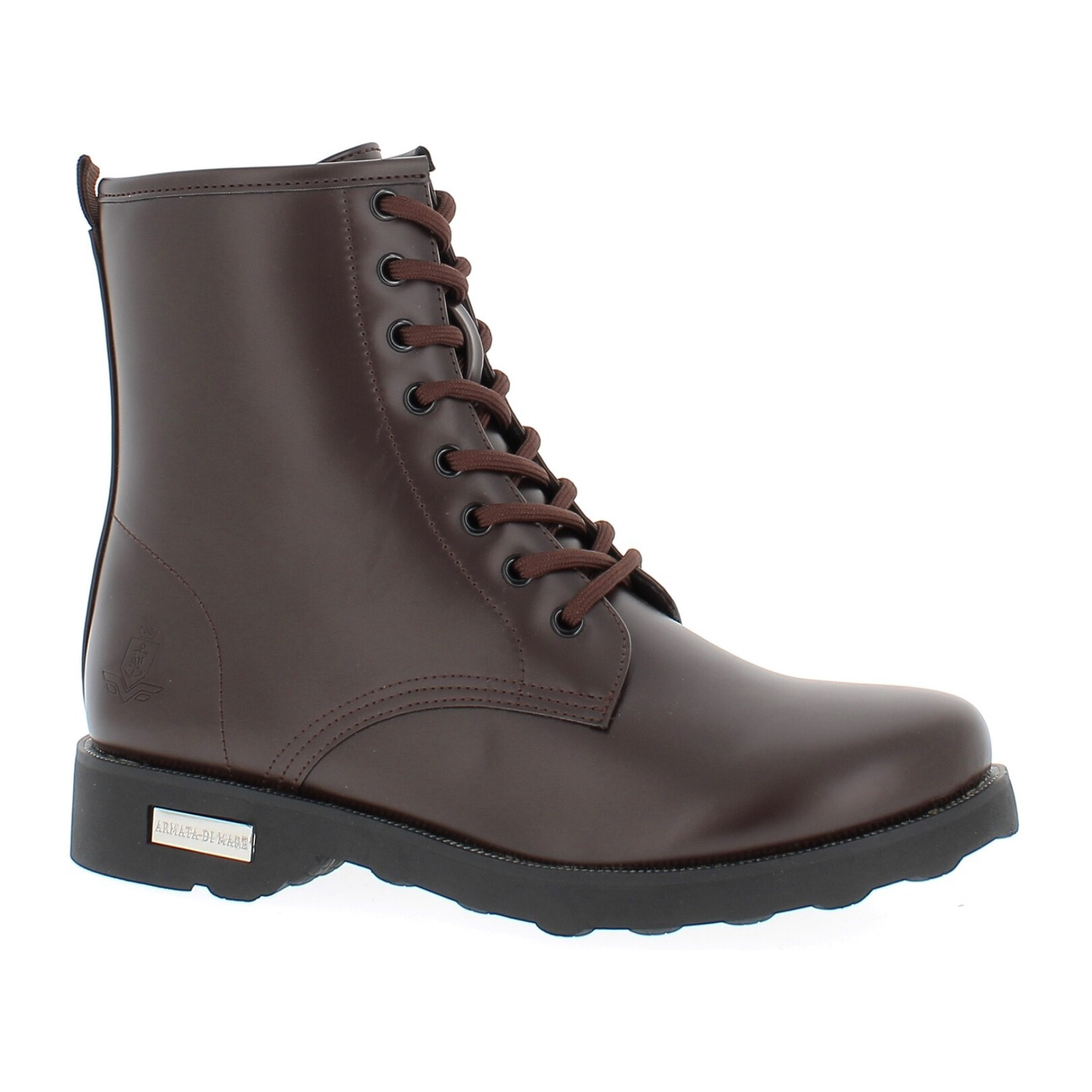 Armata di Mare Scarpe Donna Stivaletti Casual con Zip Laterale AMD W52C63 Brown