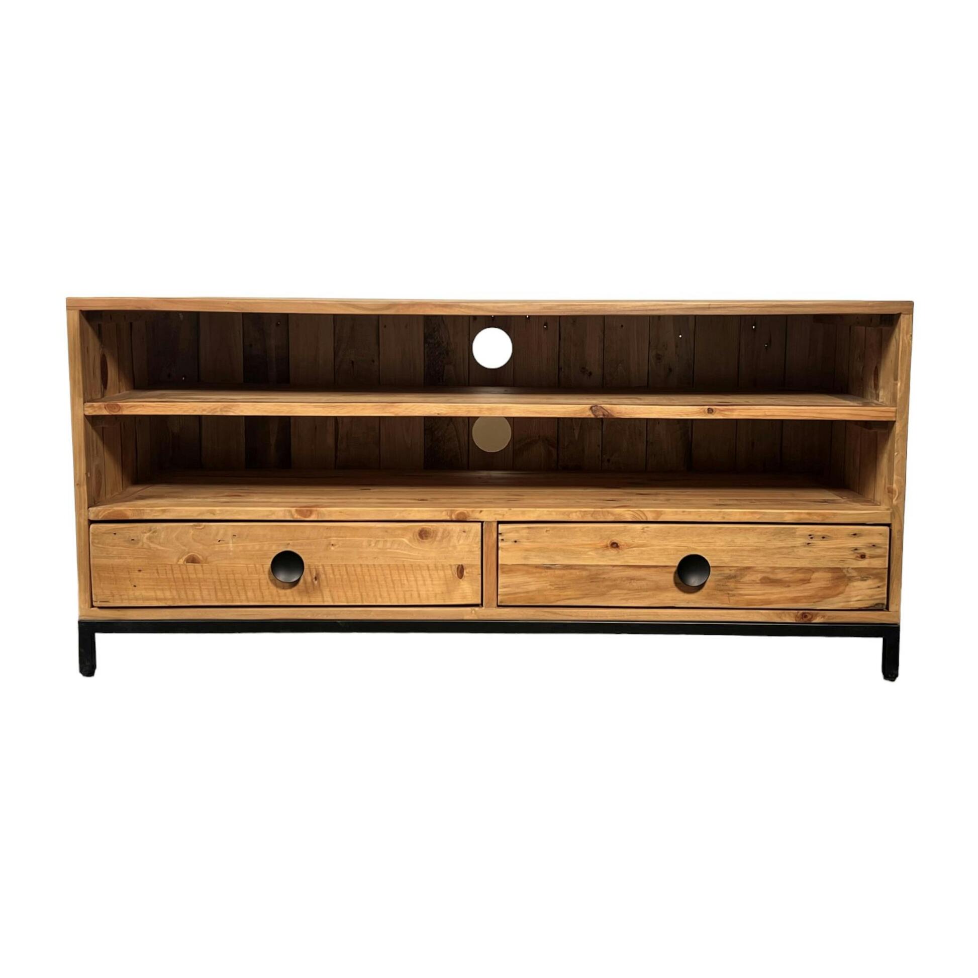Meuble TV 120 cm bois recyclé CANBERRA