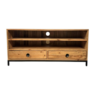 Meuble TV 120 cm bois recyclé CANBERRA