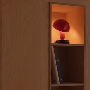 BELA Lampada da tavolo con clip rouge