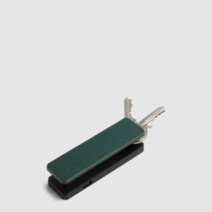 Piquadro Portachiavi personalizzabile in pelle con tracker