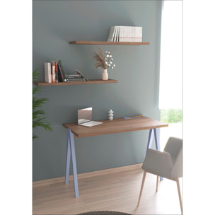 Estante mural Line melamina nogal 90x18x2 cm