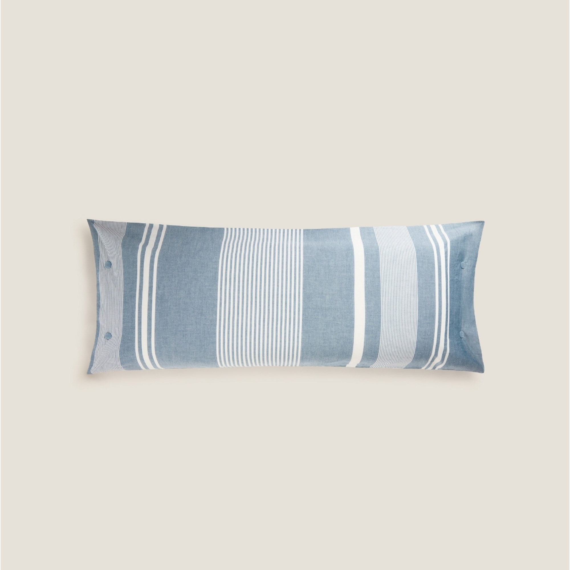 Funda almohada rayas azul Belton2 color azul 100% Algodón