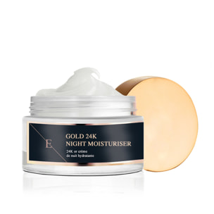 Hidratante de noche antiarrugas oro de 24 quilates