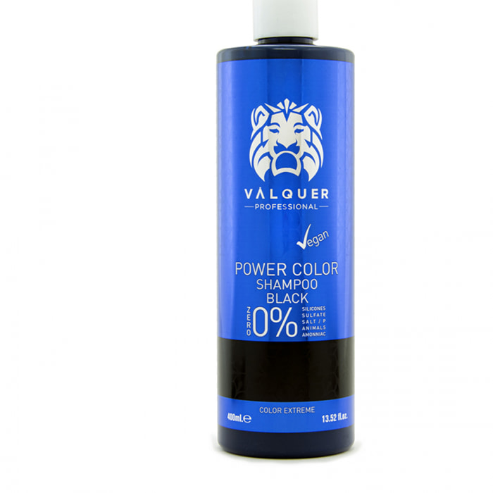 Valquer Champú power color Negro - 400 ml