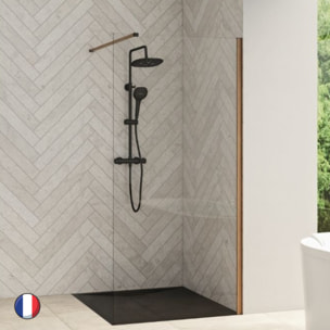 KINEDO Paroi douche 200 x 90 Smart Design Nordic Chêne Naturel