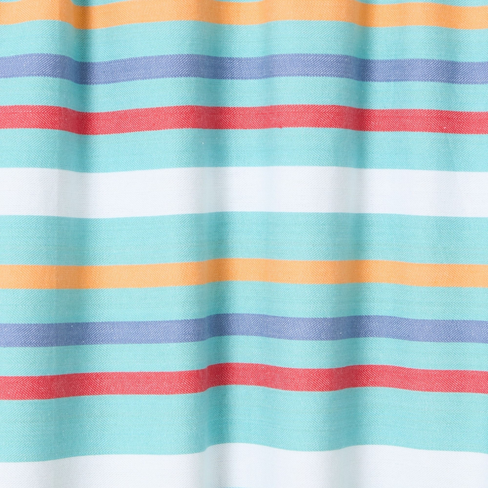 Toalla de playa rayas tejidas y rizo Nami color azul Algodón