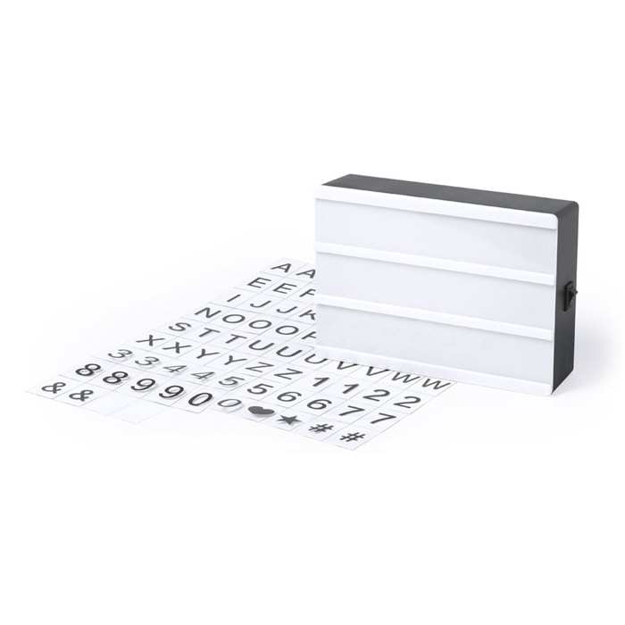 Cinemax, scatola di luce lightbox con corpo retroilluminato. Include 82 pezzi.