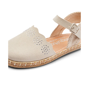 Alpargatas Niña Hebilla Beige