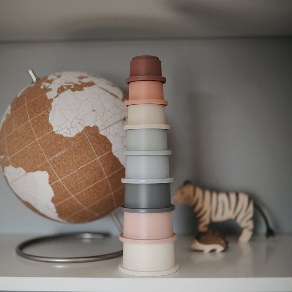 Mushie Cubos Apilables Solid