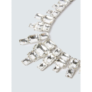 Fiorella Rubino - Collana con cristalli a cascata - Argento