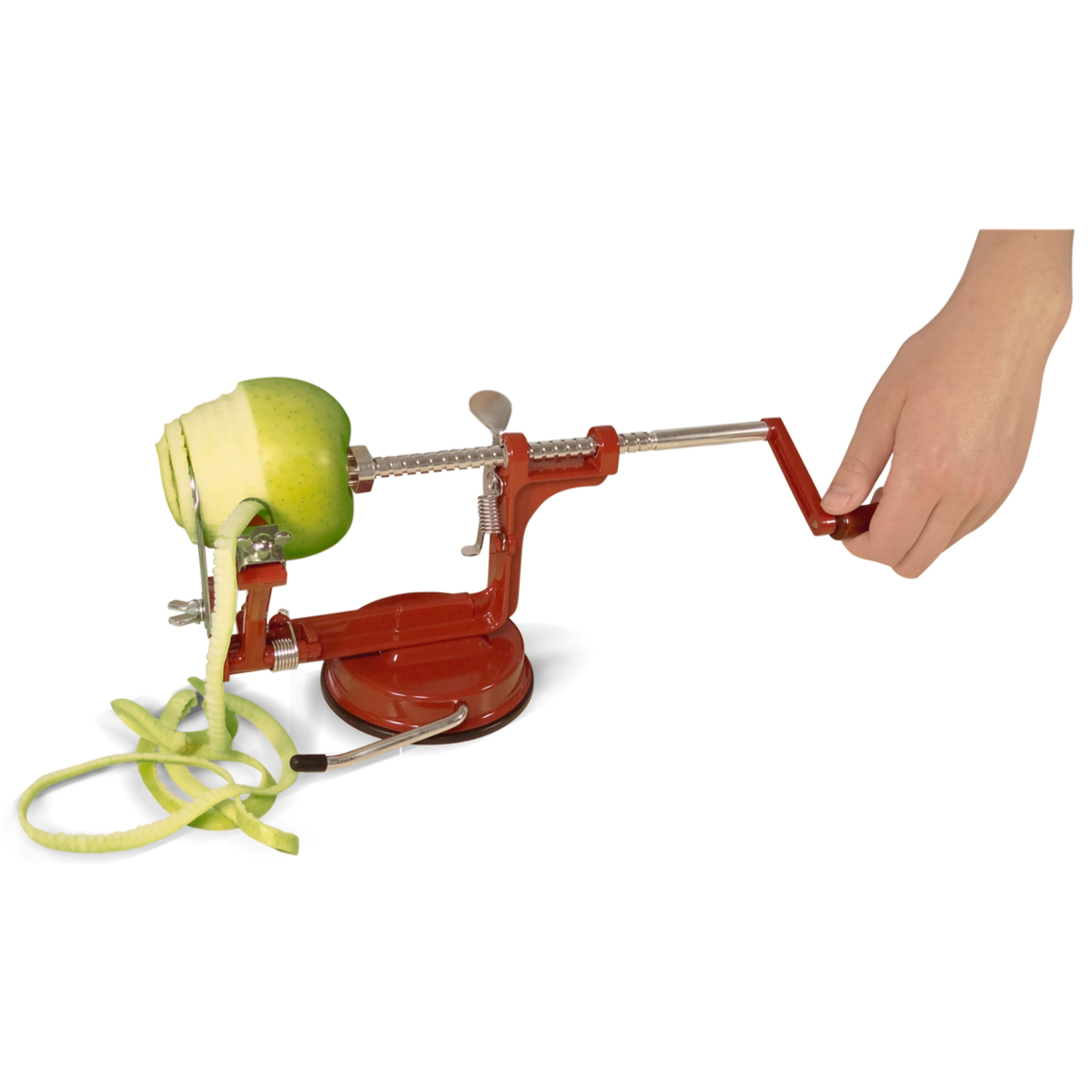 Pèle-pommes à ventouse - tranches 2 et 4 mm - 2 vis