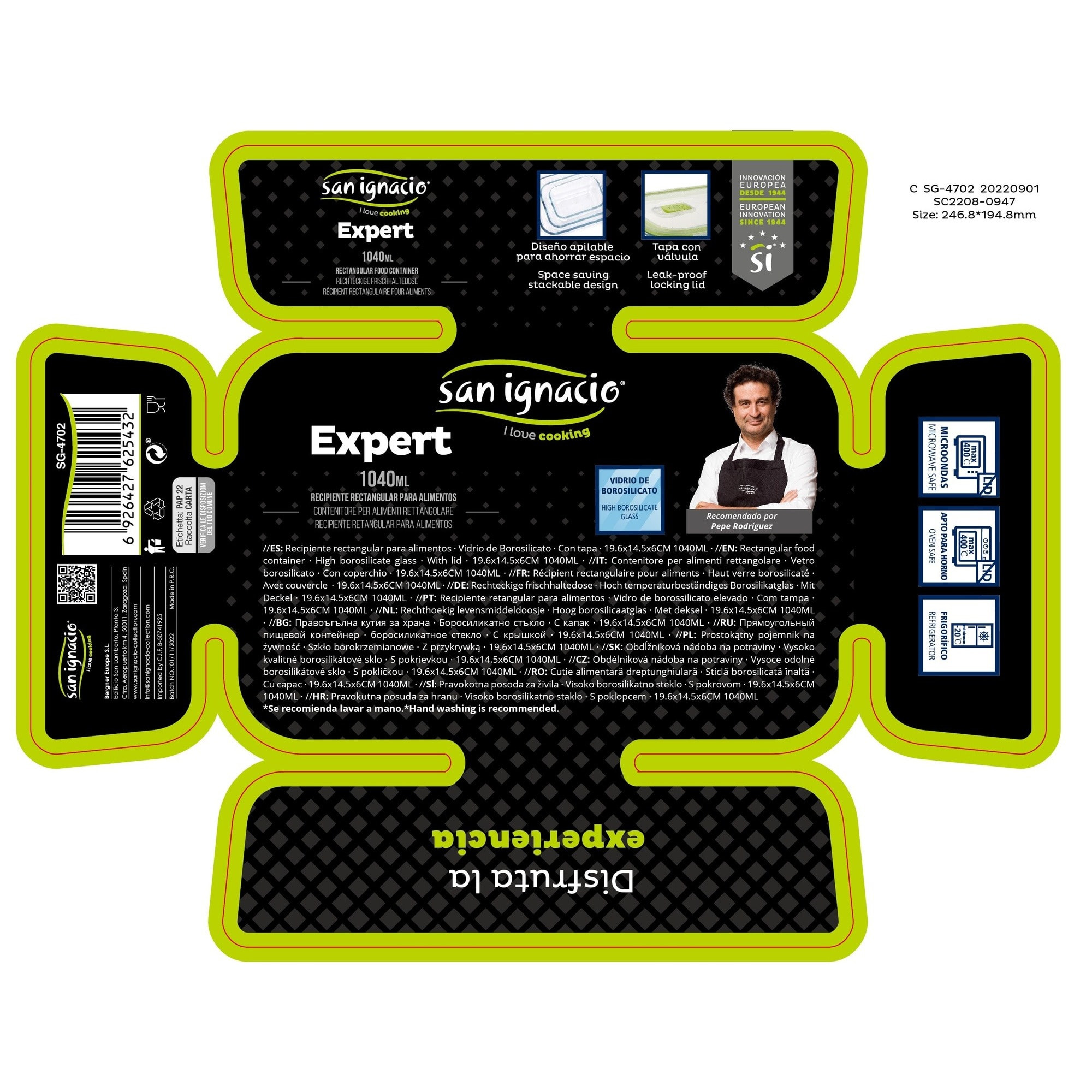 Hermetico rectangular colección expert San Ignacio