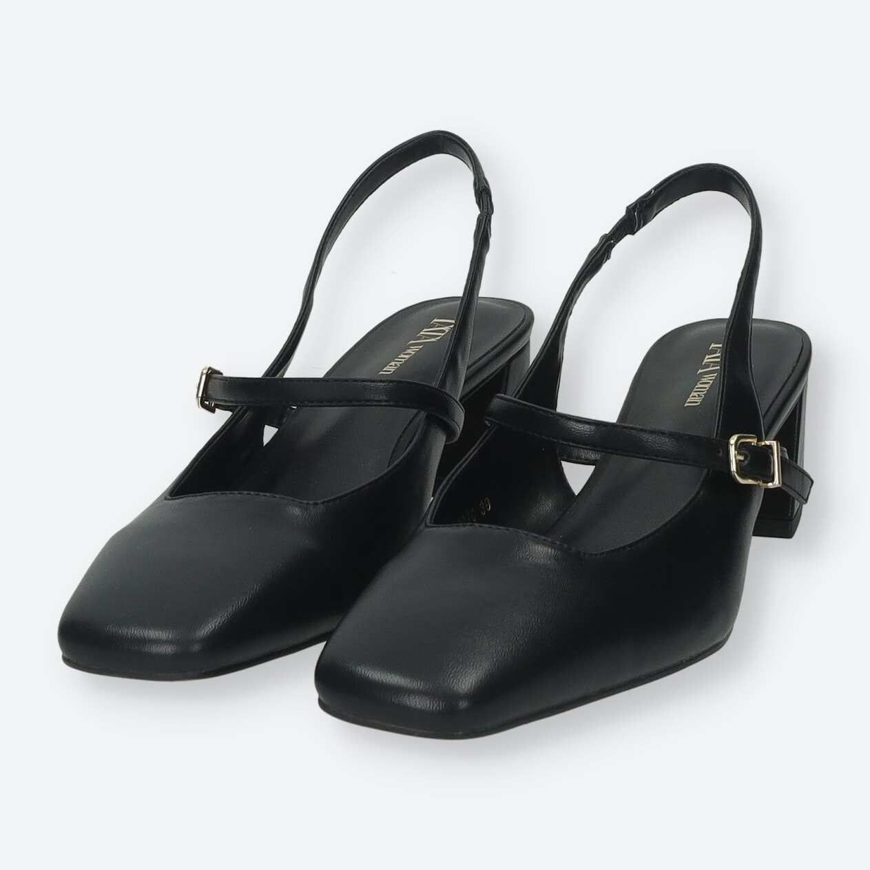 Décolleté sling back Donna Tata Italia Nero
