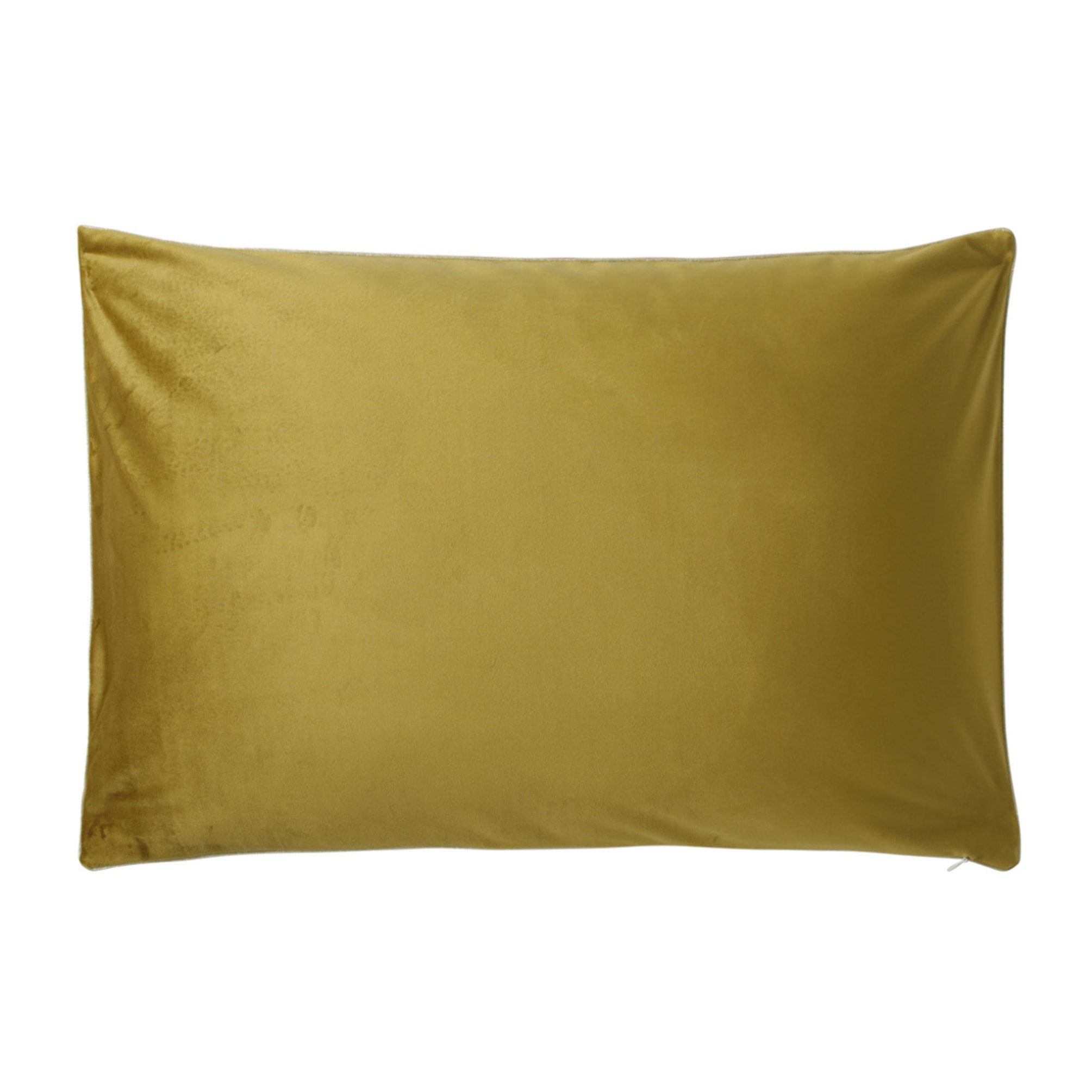 Housse de coussin unie en velour, GATSBY, Curry