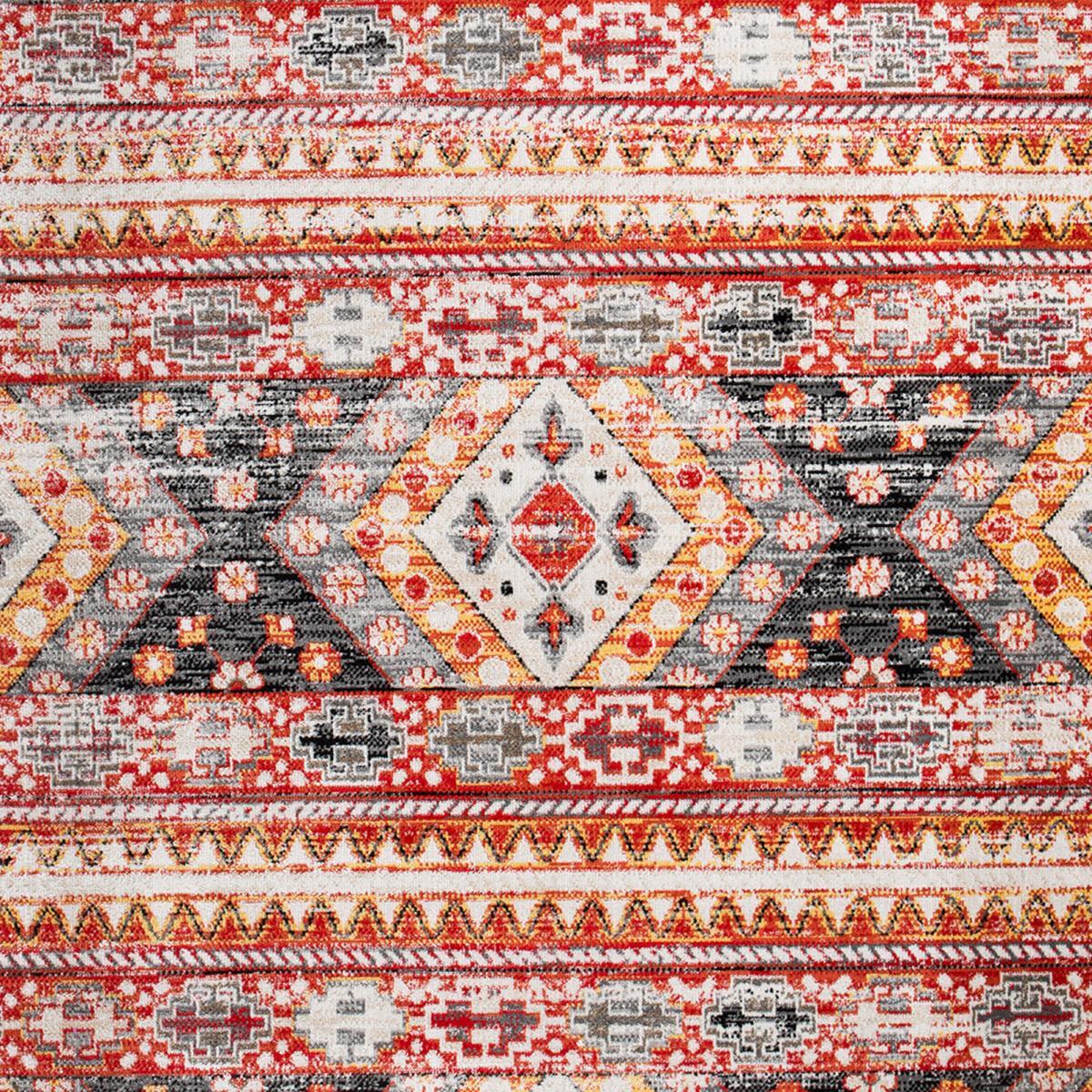 tapis fin aux motifs traditionnels Ethniques