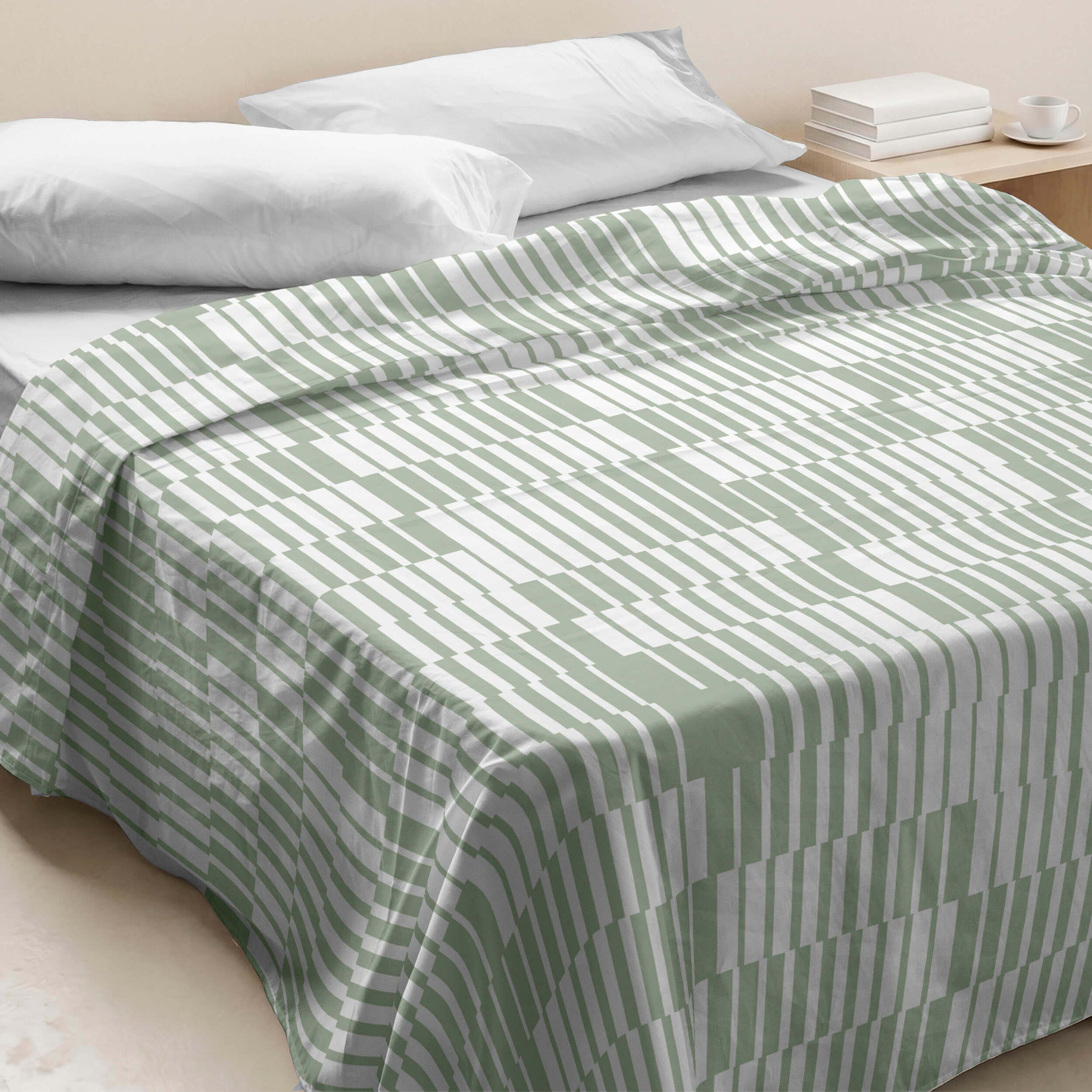 Juego de Sábanas Estampadas - Incluye 1 o 2 Fundas de Almohada - 100% Algodón - Marcos Green