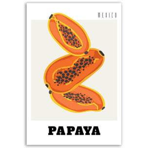 Tableau Papaye du Mexique Toile imprimée