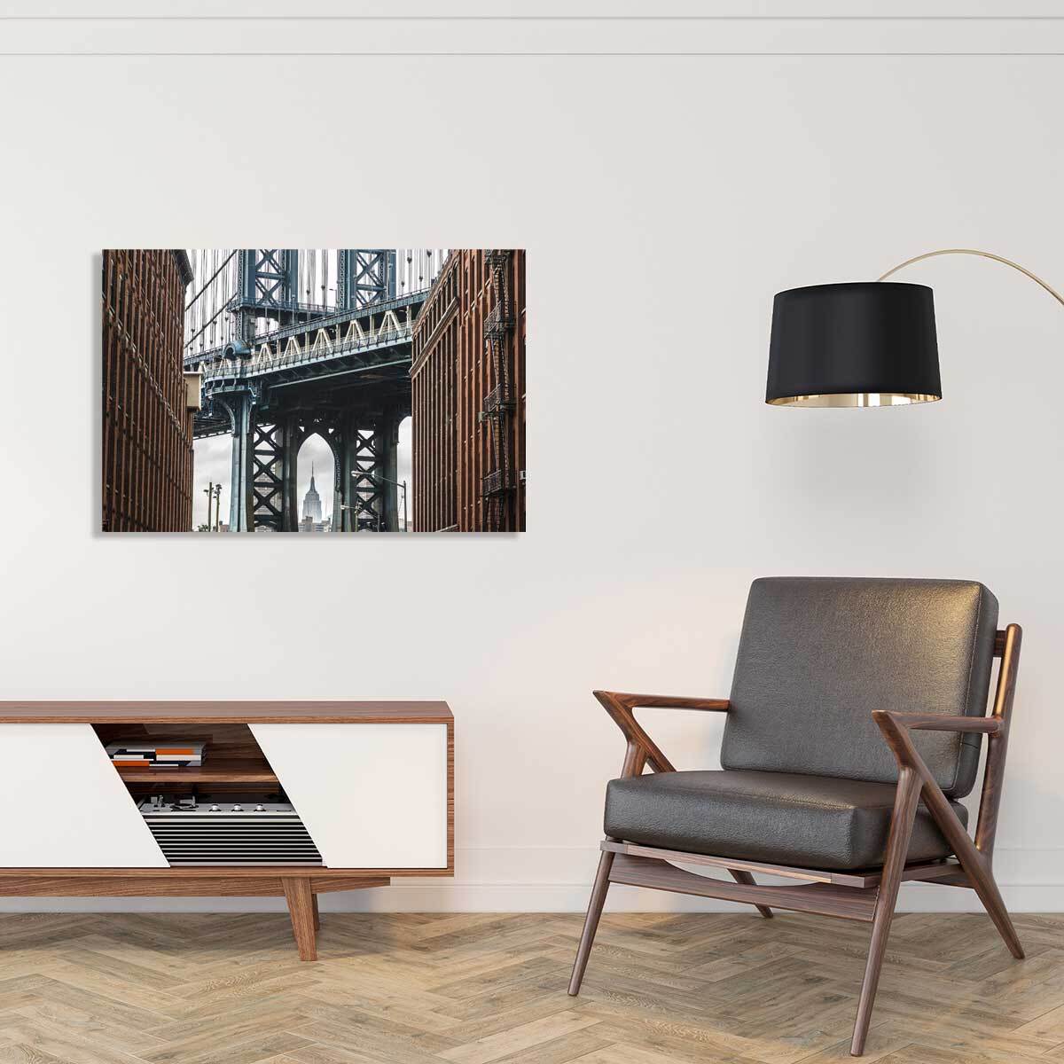 Tableau new york nyc manhattan bridge  Toile imprimée