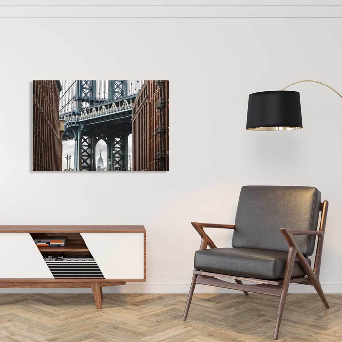 Tableau new york nyc manhattan bridge  Toile imprimée