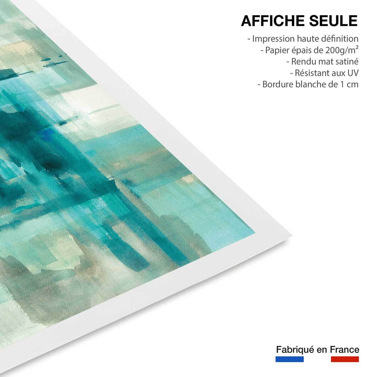 Affiche Liquide bleu Affiche seule