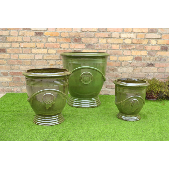 Set 3 Vasi Andalusia - Pezzi 1 - 62X65X62cm  - Colore Verde - Bianchi Dino