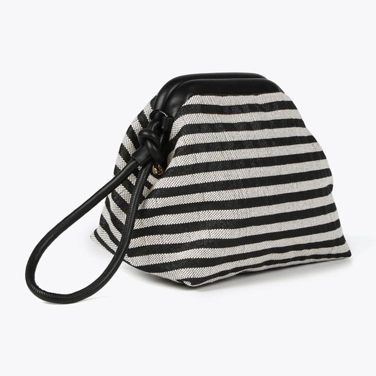 Borsa a mano a righe