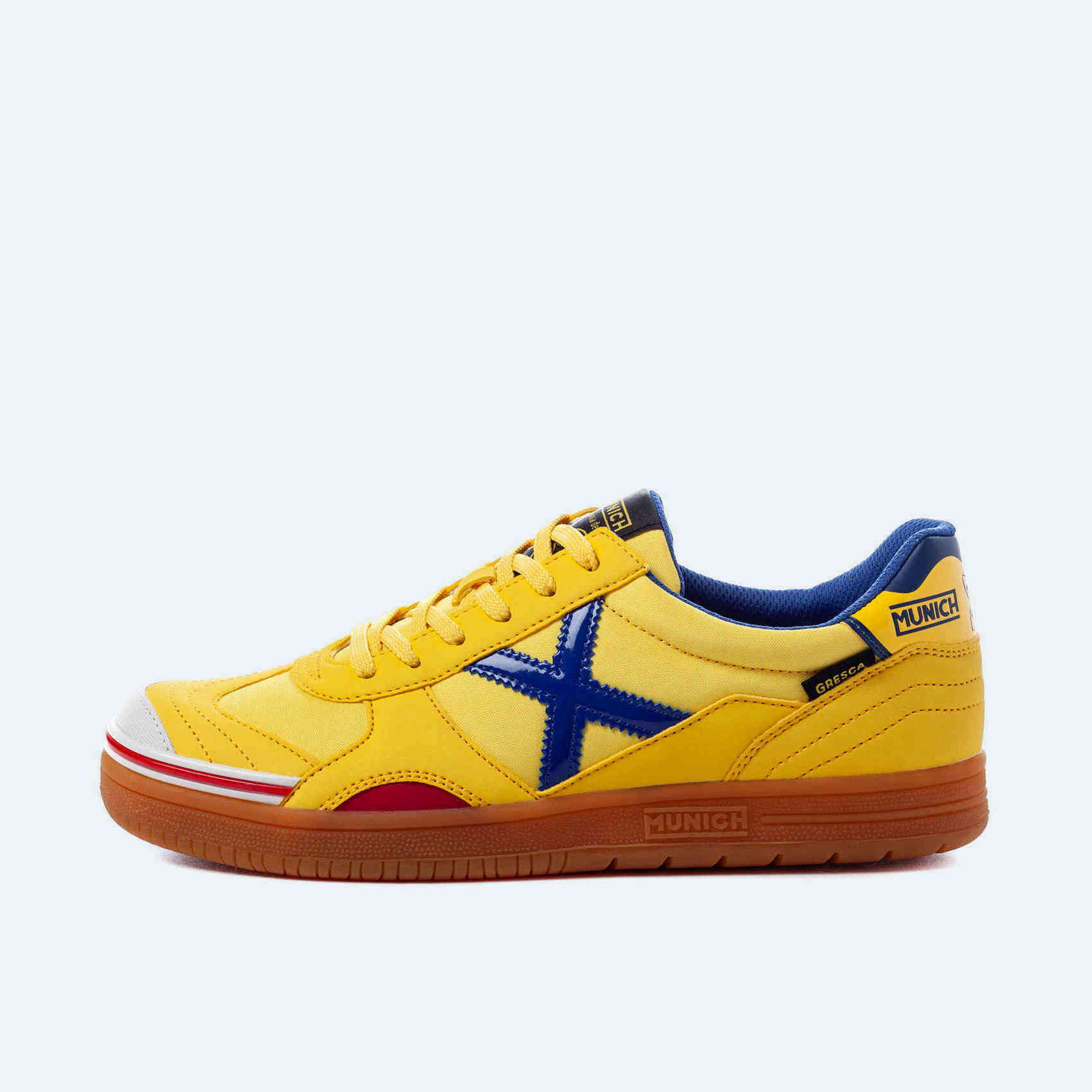 MUNICH GRESCA 07 Zapatillas fútbol sala Diseño Amarillo y Azul