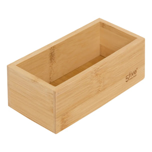 Organiseur Bambou L14,5/38,1cm beige 4 pièces