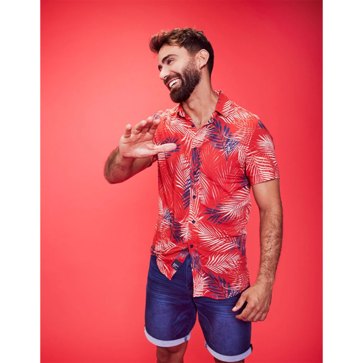 Camisa Manga Corta Tropical - Levin