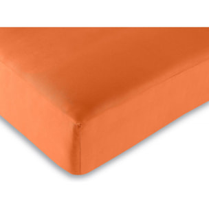 Drap housse 57 fils/cm² - Orange