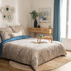 Parure de lit "Ilyan" percale 240x220cm