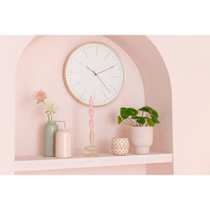 J-Line photophore Perfore - métal - rose clair/beige - 2 pcs