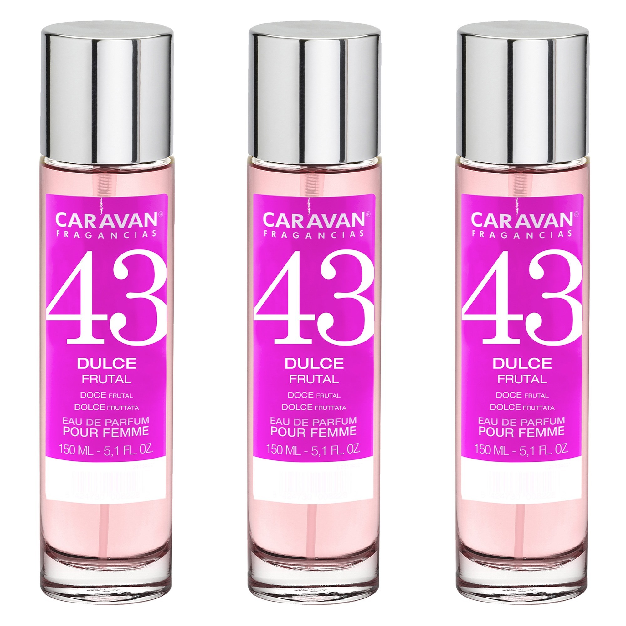 Caravan fragancias set de 3 frascos perfume de mujer nº43, de 150 ml