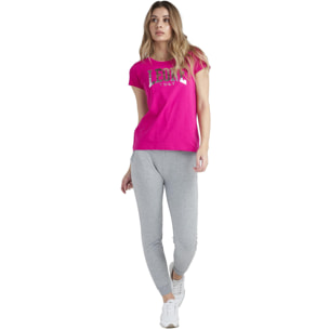 T-shirt maxi logo donna con maniche corte Training