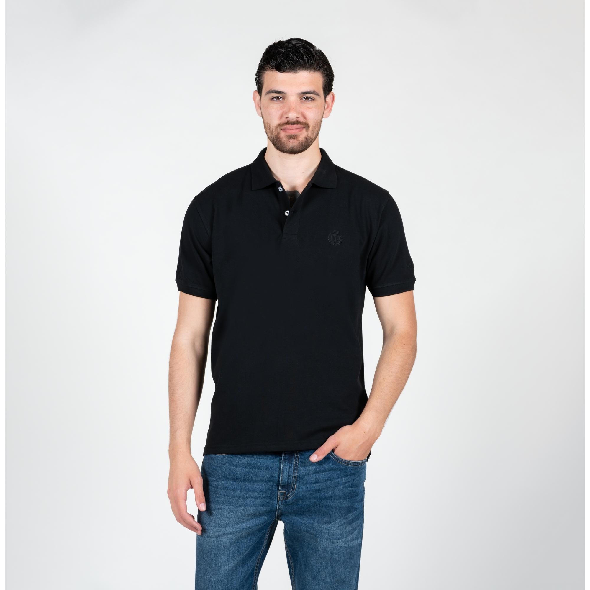 Polo basic con logo ricamato