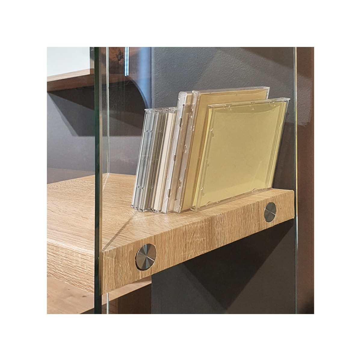 Bibliothèque en verre trempé - GLASS