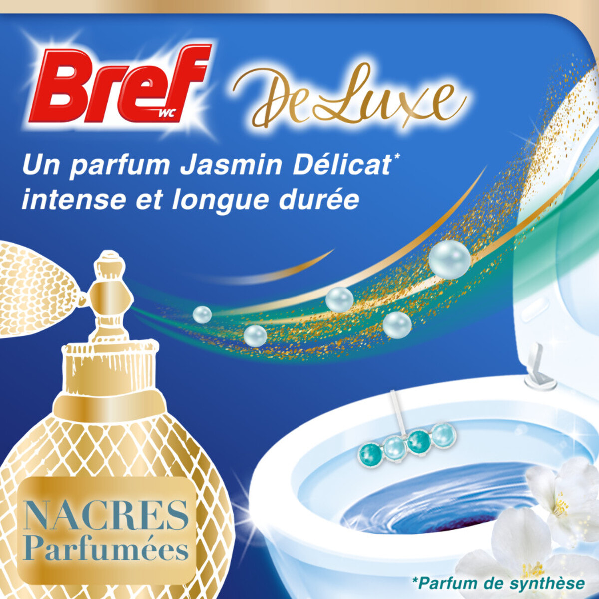 Lot de 4 - BREF WC Deluxe Jasmin Délicat Duo-Pack