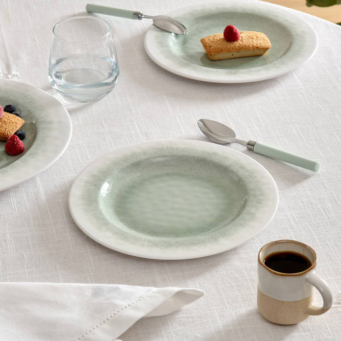 Assiette dessert Clara D23cm vert