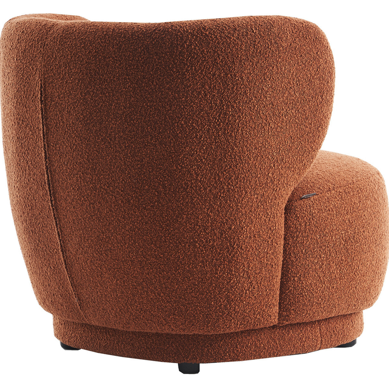 Fauteuil en tissu bouclette - ESTER