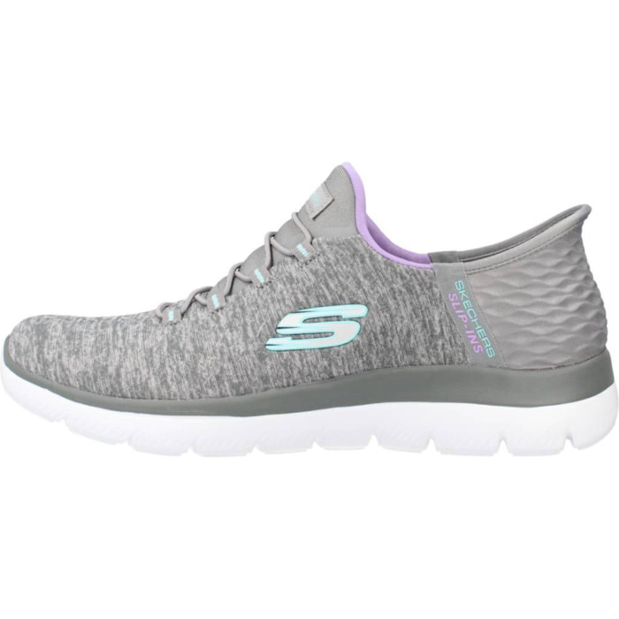 Sneakers De  Mujer Slip-ins: Summits- Dazzling Haze Gris