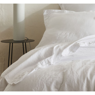 Drap plat Organic blanc - 50% Chanvre 50% Coton Bio