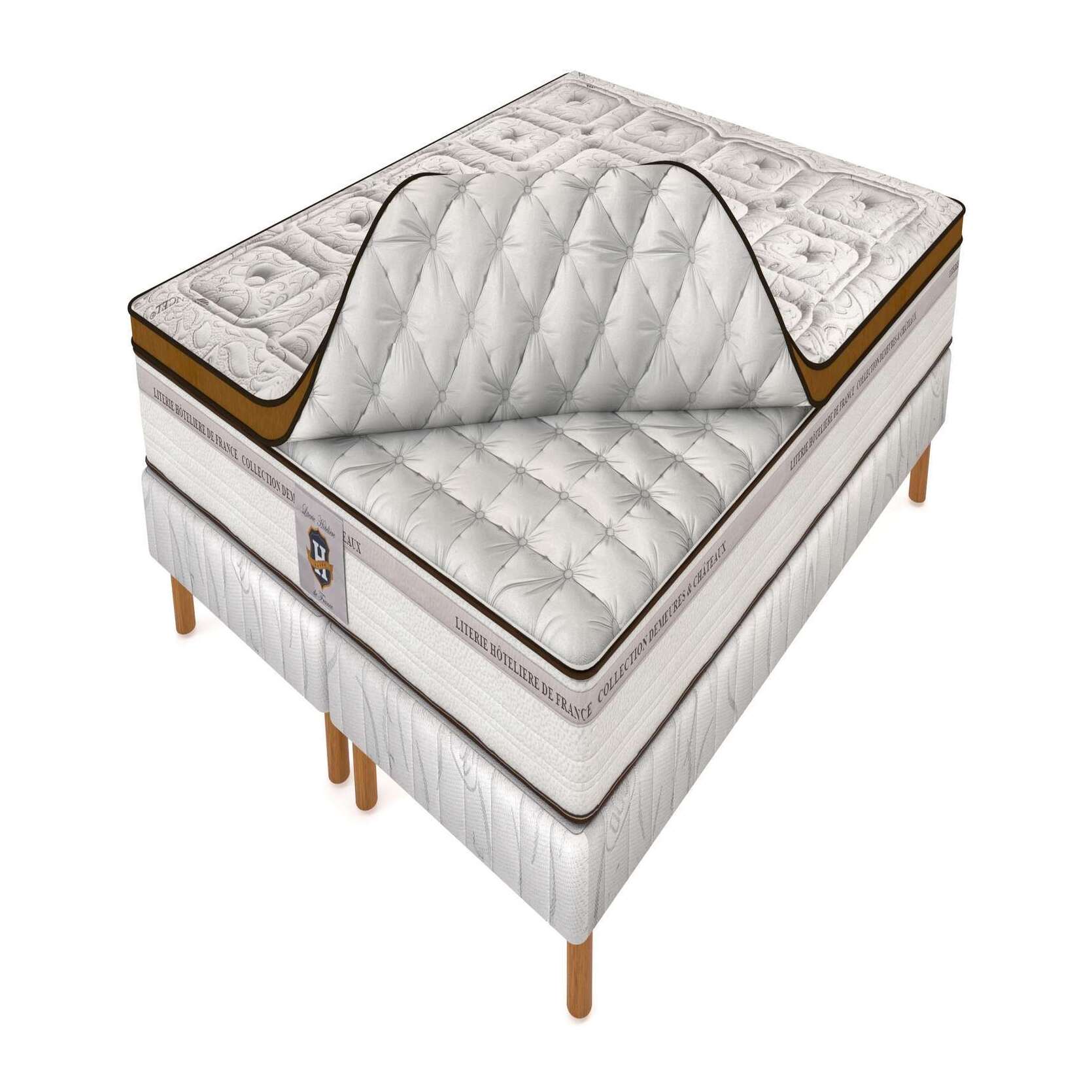 Ensemble Renaissance - matelas 2 places + 2 sommiers